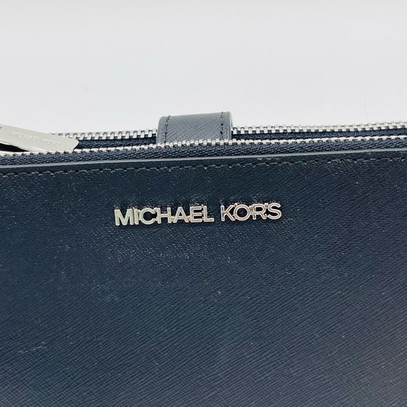 Michael Kors Large Double Zip Wallet Wristlet Black - Picture 3 of 9